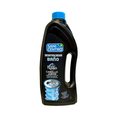 SANICENTRO Desatascador de baño con acción turbo, que no daña las tuberias 1 l.