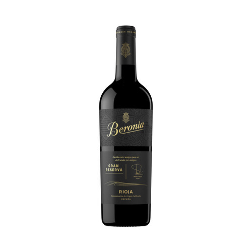 BERONIA Vino tinto gran reserva con D.O. Ca. Rioja botella de 75 cl.
