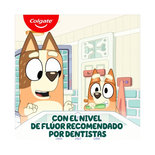 COLGATE Pasta de dientes infantil sabor fresa para niños de 0 a 5 años 50 ml.