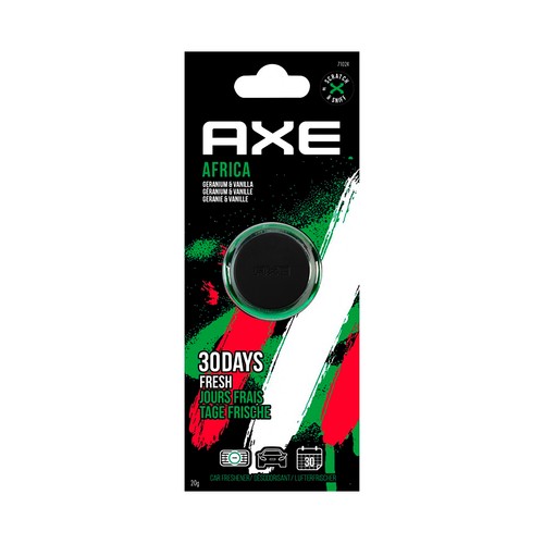 Ambientador rejilla coche AXE AFRICA 30 días.