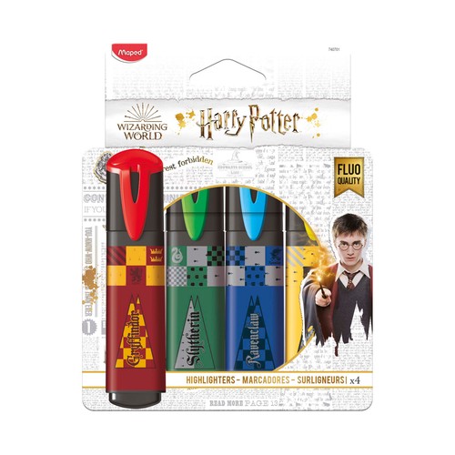 Set de 4 subrayadores, Harry Potter MAPED.