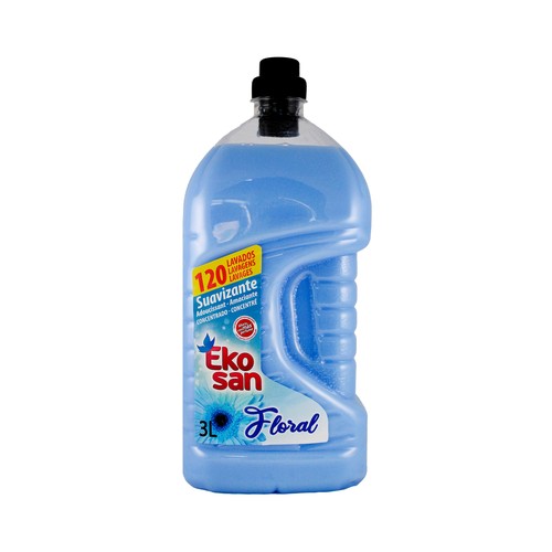Suavizante concentrado con aroma floral EKOSAN 120 ds. 3 l.