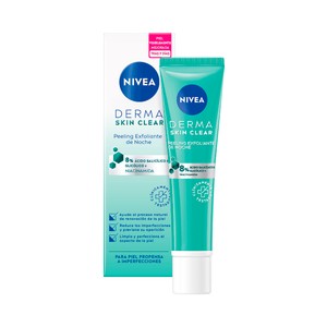 NIVEA Derma skin clean Peeling exfoliante de noche para pieles propensas a imperfecciones 40 ml.