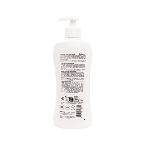 BABARIA Leche corporal (Body milk) con vitamina C, para todo tipo de pieles 500 ml.