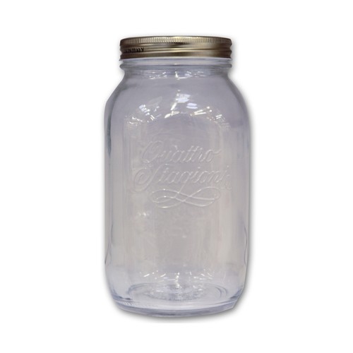 Bote de conservas con tapa, modelo 4 Estaciones, 1,5 litros BORMIOLI.