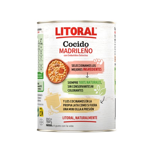 LITORAL Cocido Madrileño lata de 440 g.