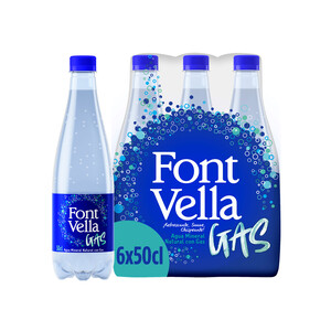 Imagen de FONT VELLA Agua mineral con gas pack 6 uds. x 50 cl.