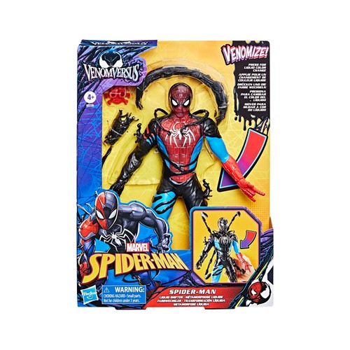 Spider-man vs Venom, transformación líquida, MARVEL.