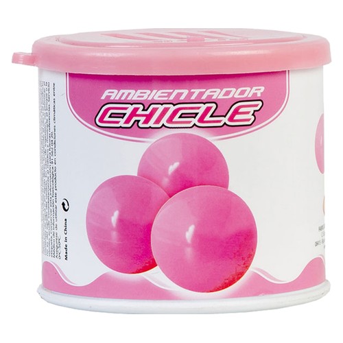 Ambientador en lata gel 90 gramos, fragancia de chicle, ROLMOVIL.