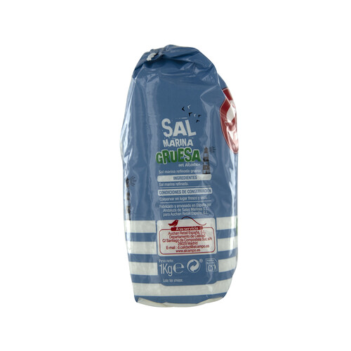PRODUCTO ALCAMPO Sal gruesa marina PRODUCTO ALCAMPO 1 kg.