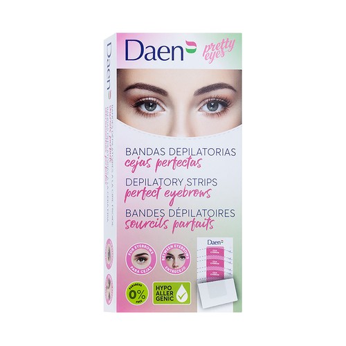 DAEN Pretty eyes Bandas depilatorias para cejas perfectas 6 uds.