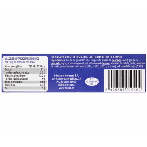 SÁLVORA Sucedáneo de angulas al ajillo picante 50 g.