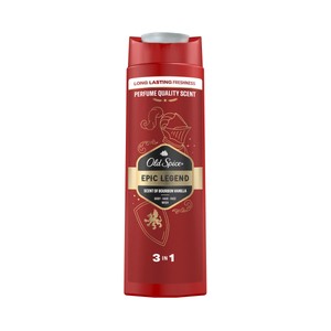 Imagen de OLD SPICE Epic legend Gel de ducha y champú de uso diario 400 ml.