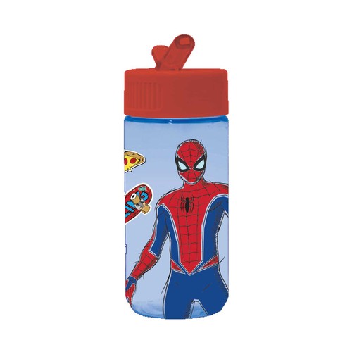 Botella infantil 0.45L plástico licencia Spiderman. ACTUEL