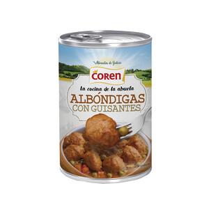 Imagen de COREN Albóndigas con guisantes y zanahorias ( la cocina de la Abuela) 425 g.