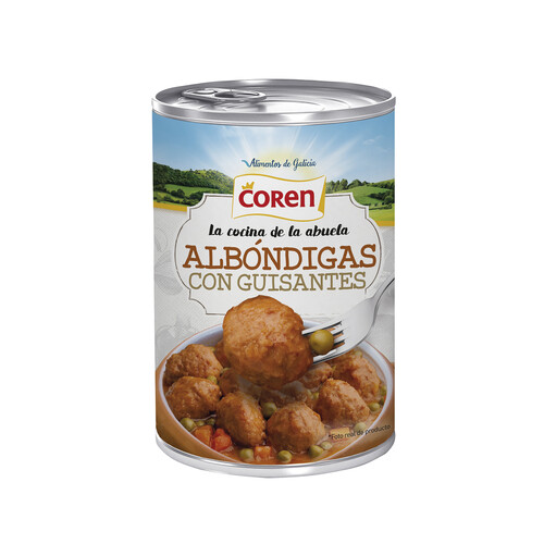 Albóndigas con guisantes y zanahorias ( la cocina de la Abuela) COREN 425 g.