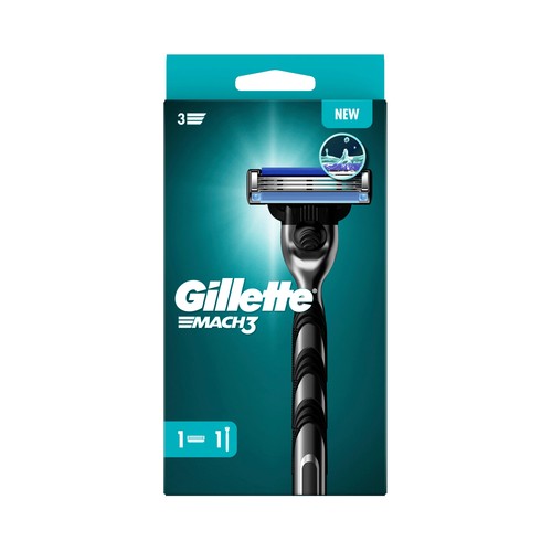 GILLETTE Máquina de afeitar con cabezal basculante de 3 hojas GILLETTE Mach 3.