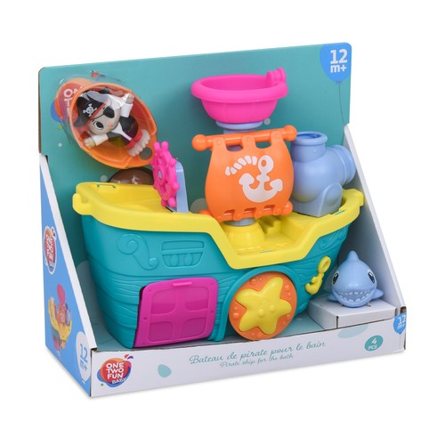 Barco Pirata lanza agua ideal para el baño +12 Meses ONE, TWO FUN Baby