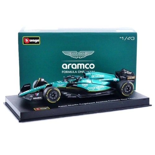 Coche de carreras F1 1:43 Aston Martin Alonso aramco, BURAGO