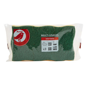 PRODUCTO ALCAMPO Estropajo con fibra verde PRODUCTO ALCAMPO 3 uds.