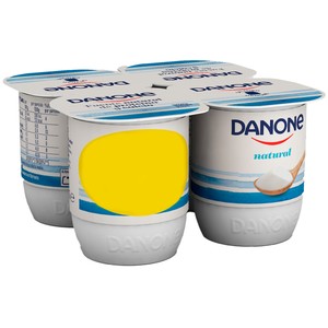 Imagen de DANONE Yogur natural elaborado con leche y fermentos naturales 4 x 120 g.