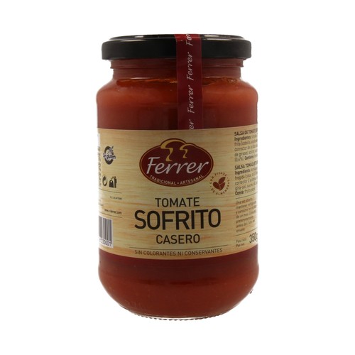 FERRER Tomate sofrito estilo casero frasco de 350 g.