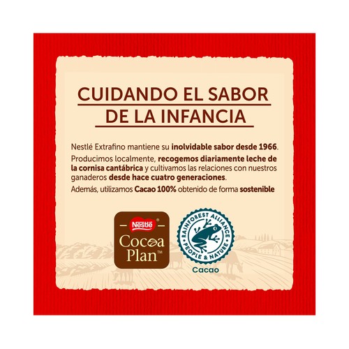NESTLÉ Extrafino Chocolate con leche 3 uds. de 125 g.