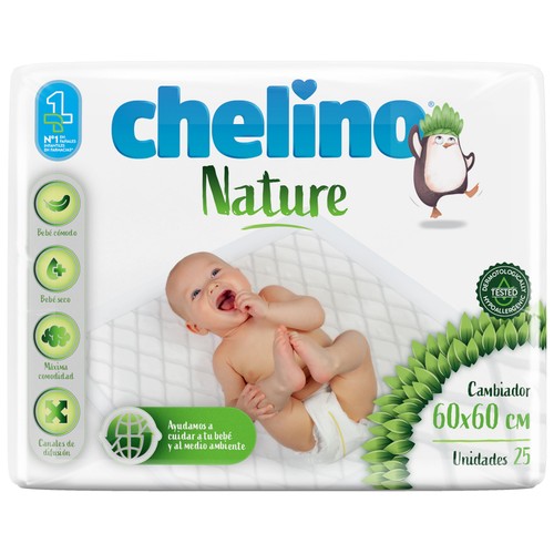 CHELINO Nature Cambiadores de 60 x 60 cm. 25 uds.
