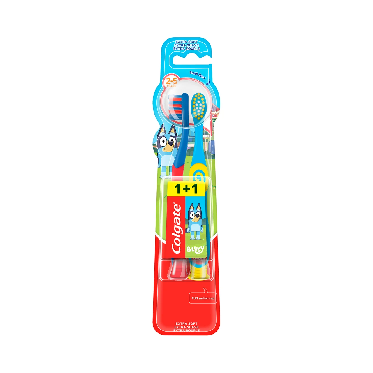 Kids bluey Cepillo de dientes infantil para niños de 2 a 5 años con filamentos extra suaves 2 uds.