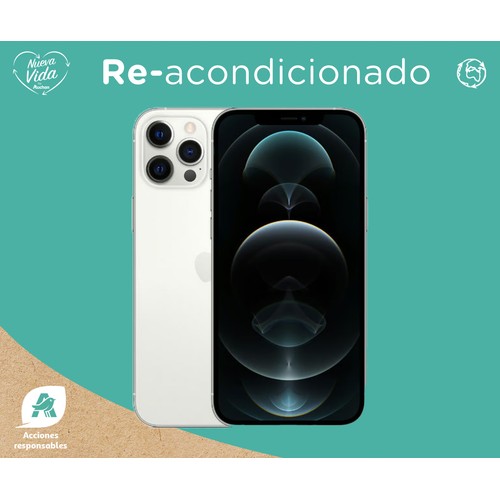 APPLE iPHONE 12 Pro, 5G, 256GB + 6GB RAM Reacondiciando, pantalla 15,49 cm (6,1"), grafito
