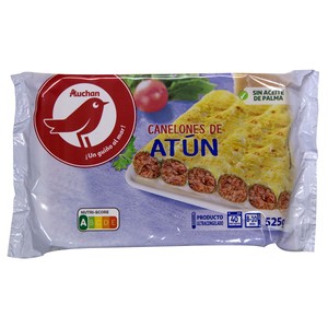 Imagen de AUCHAN Canelones ultracongelados, rellenos de atún 525 g. Producto Alcampo