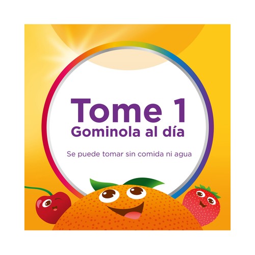 MULTICENTRUM Vitagomis niños Complemento alimenticio multivitamínico para niños en cómodos caramelos de goma sabor frutas 30 uds.