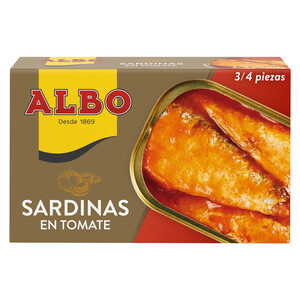 Imagen de ALBO Sardinas en tomate lata de 85 g.