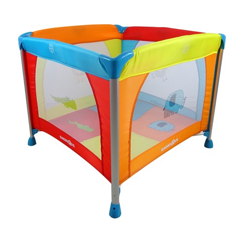 Parque para bebes con gatera, hasta 36 meses o 15kg, de 93x93x77cm, multicolor, ASALVO.