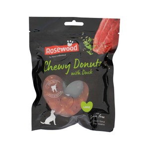 Snack donut para perro masticable de pato 100 gr.