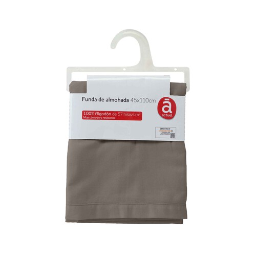 Funda de almohada de 110x45cm. 100% algodón 57 hilos, ACTUEL.
