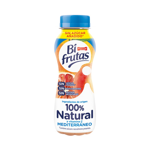 Leche con zumo de frutas mediterráneas BIFRUTAS de Pascual 240 ml