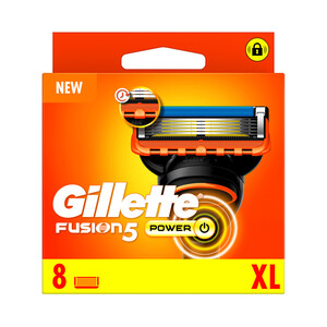 Imagen de GILLETTE Recambio de cuchillas de 5 hojas para maquinillas de afeitar GILLETTE Fusion 5 power 8 uds.