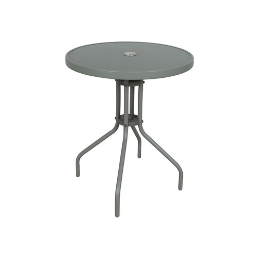 Mesa bistró redonda con cristal de 60x60 cm, GARDENSTAR
