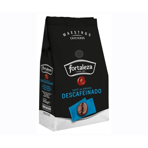 FORTALEZA Café fortaleza en grano descafeinado 500 gr.
