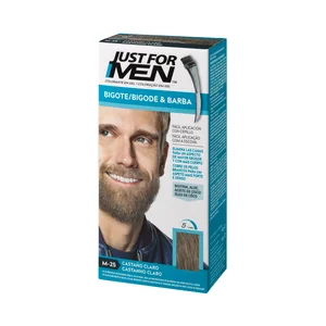 JUST FOR MEN Colorante en gel para barba, bigote y patillas tono M-25 castaño claro JUST FOR MEN 15 ml.