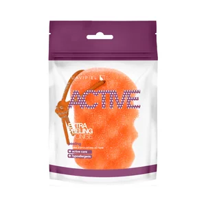 SUAVIPIEL Esponja de baño hypoalergénica con acción extra exfoliante SUAVIPIEL Active dermo.