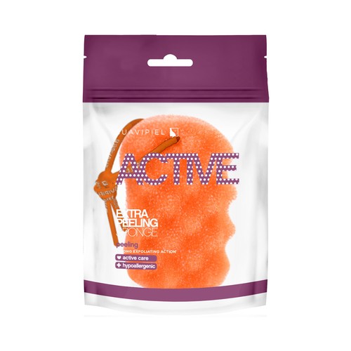SUAVIPIEL Esponja de baño hypoalergénica con acción extra exfoliante SUAVIPIEL Active dermo.