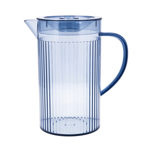 Jarra con tapa 1,5 litros color azul acrílico. QUID