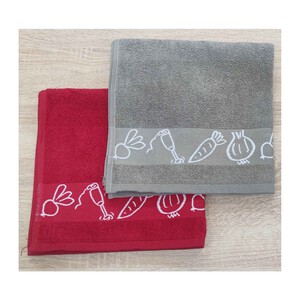 Imagen de Paño de cocina tejido rizo 100% algodón 360g/m². (1 unidad)