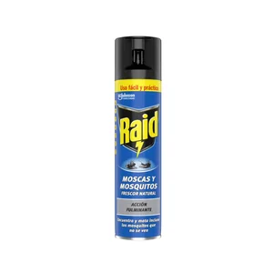 RAID Insecticida en aerosol de moscas y mosquitos 400 ml
