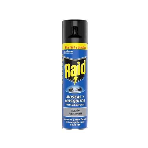 RAID Insecticida en aerosol de moscas y mosquitos 400 ml