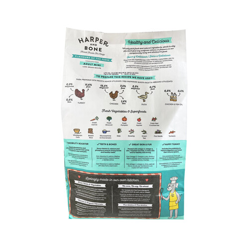 HARPER&BONE Pienso para perros pequeños Recetas Granja HARPER&BONE 1,5 kg.