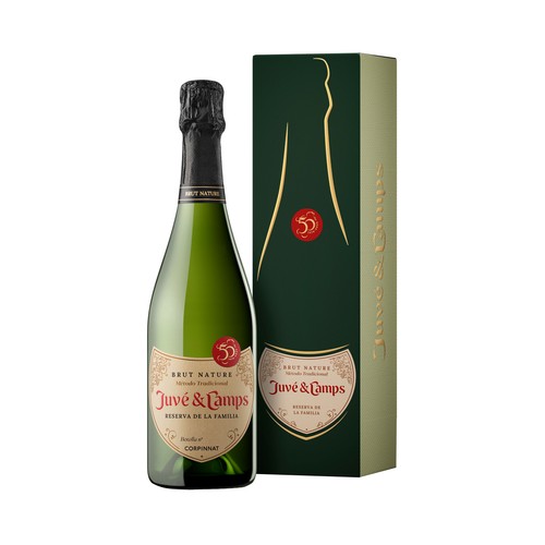 Cava brut nature gran reserva JUVÉ & CAMPS Reserva de la familia botella de 75 cl.