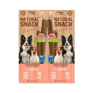 Barritas para perro de salmón 4X12g